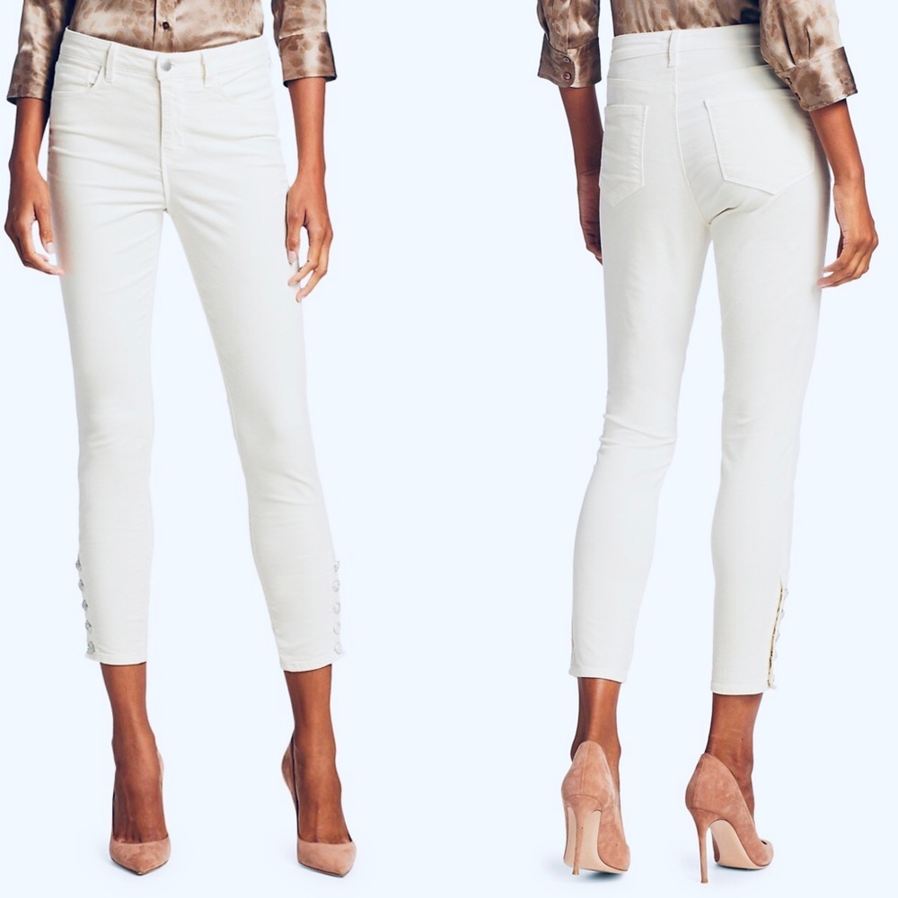 NWOT L’AGENCE Piper High Rise Skinny Jeans- White/ Size 25